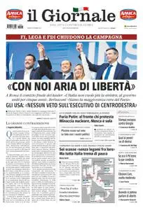 il Giornale - 23 Settembre 2022