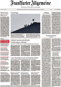 Frankfurter Allgemeine Zeitung vom Mittwoch, 08. April 2015