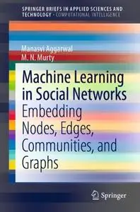 Machine Learning in Social Networks: Embedding Nodes, Edges, Communities, and Graphs