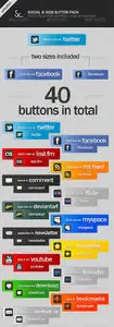 GraphicRiver Social and Web Buttons Pack