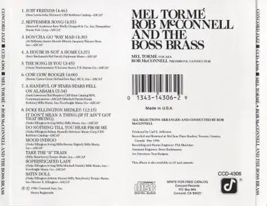 Mel Torme - Mel Torme, Rob McConnell and the Boss Brass (1986)