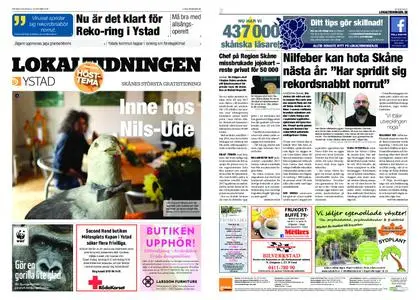 Lokaltidningen Ystad – 13 oktober 2018