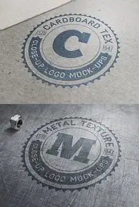 Graphics - Art close up logos mockup