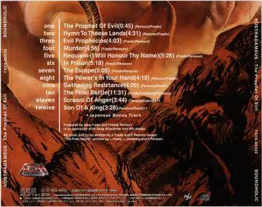 Nostradameus - The Prophet of Evil (2001) [Japanese Edition]