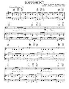 Mannish Boy - Jimi Hendrix, Muddy Waters (Piano-Vocal-Guitar)