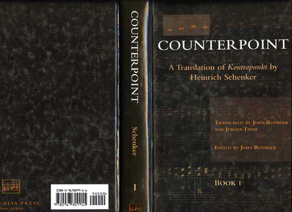 Heinrich Schenker, John Rothgeb, Jurgen Thym - Counterpoint