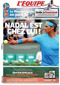 L'Equipe du Mercredi 27 Mai 2015