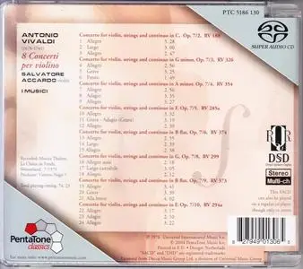 I Musici, Salvatore Accardo - Antonio Vivaldi: 8 Concerti per violino (1975/2004) [SACD] PS3 ISO