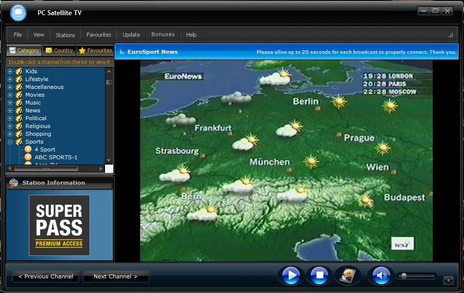 SATELLITE TV for PC ™ 2008 - ELITE EDITION + added Countries