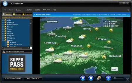 SATELLITE TV for PC ™ 2008 - ELITE EDITION + added Countries