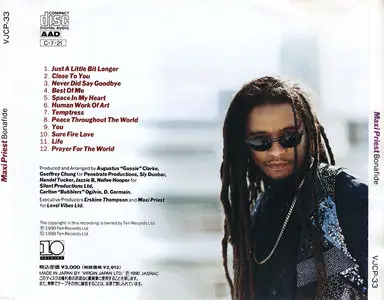 Maxi Priest - Bonafide (1990) [Japanese Press]