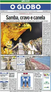 Jornal O Globo - 20 de fevereiro de 2012 - Segunda