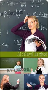 At school in class