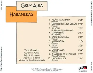 Grup Alba - Habaneras (1992)