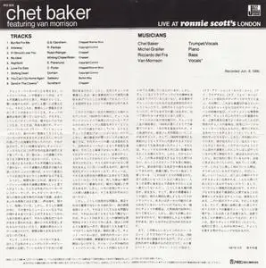 Chet Baker featuring Van Morrison - Live at Ronnie Scott's (1986) {Apollon Japan, BY32-5010, Early Press}