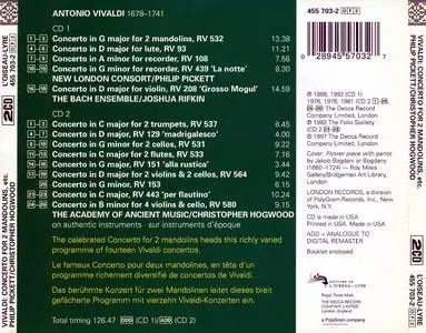 Philip Pickett, Joshua Rifkin, Christopher Hogwood - Antonio Vivaldi: 14 Concertos (1997)