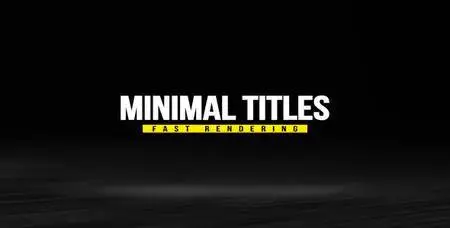 Minimal Titles Pack - Project for After Effects (VideoHive)