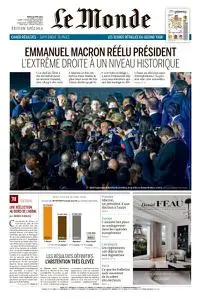 Le Monde du Mardi 26 Avril 2022