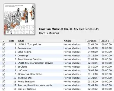 Hortus Musicus - Croatian Music of the XI-XIV Centuries (LP / FLAC)