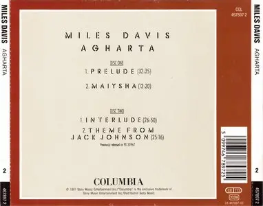 Miles Davis - Agharta (1975) [2CD] {1991 Columbia + 1997 Japan Mini LP Master Sound SRCS}