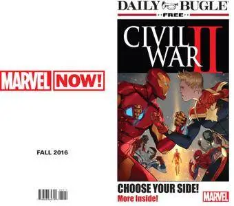 Civil War II Daily Bugle Newspaper 2016 Digital