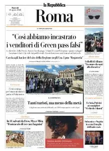 la Repubblica Roma - 10 Agosto 2021