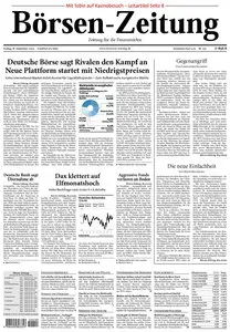 Boersenzeitung vom 18. September 2009