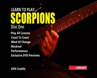 Learn To Play Scorpions (2 DVD)