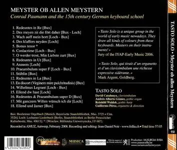 Tasto Solo - Meyster ob allen Meystern: Conrad Paumann and the 15th century German Keyboard School (2009) {Passacaille PASS950}