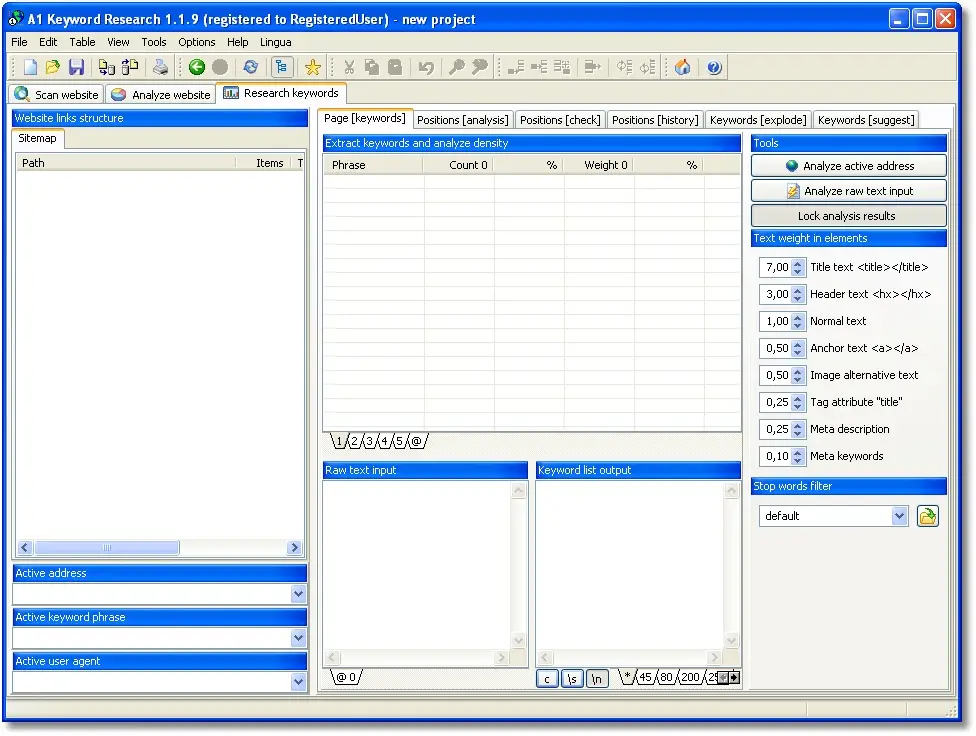 Micro-Sys A1 Keyword Research v1.1.9
