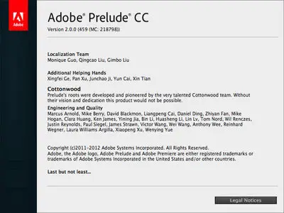 Adobe Prelude CC 2.0.0 Multilingual