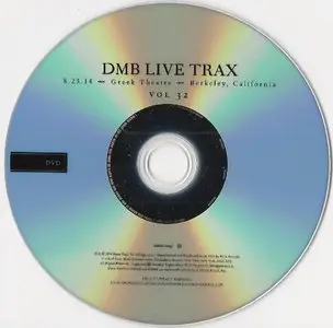 Dave Matthews Band - Live Trax, Vol. 32 (8.23.14 - Greek Theatre - Berkeley, CA) [4CD+DVD] (2014) {RCA}