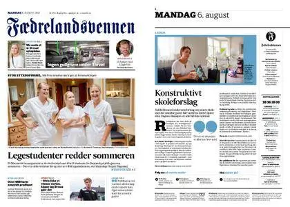 Fædrelandsvennen – 06. august 2018