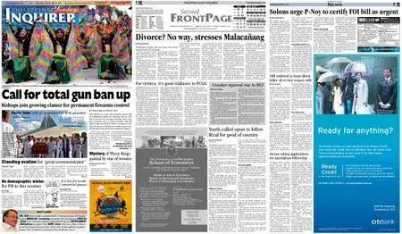 Philippine Daily Inquirer – January 06, 2013