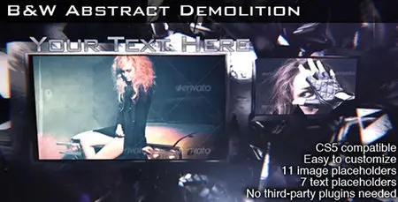 B&W Abstract Demolition - Project for After Effects (VideoHive)