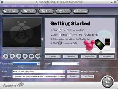  Aiseesoft DVD to iRiver Converter 3.3.38