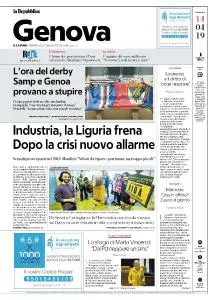 la Repubblica Genova - 14 Aprile 2019