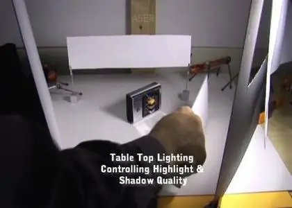 Table top Lighting controlling highlight and shadow quality 
