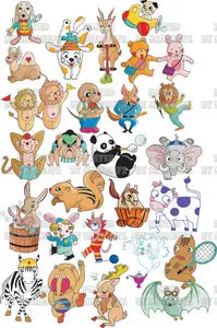 Stock Vector - Cartoon Animals 2905
