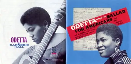 Odetta - Ballads For Americans And Other American Ballads / At Carnegie Hall (1960) 2 LPs on 1 CD, Reissue 2002