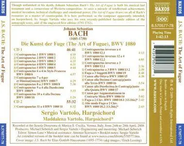 Sergio & Maddalena Vartolo - Johann Sebastian Bach: The Art of Fugue (Die Kunst der Fuge), BWV 1080 (2009) 2CDs
