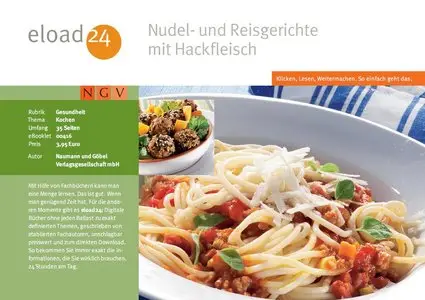 NGV: Nudel- und Reisgerichte mit Hackfleisch