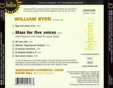 David Hill, Winchester Cathedral Choir - William Byrd: Mass for five voices (2012)