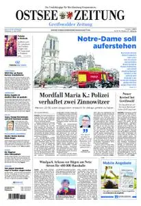 Ostsee Zeitung Greifswalder Zeitung - 17. April 2019