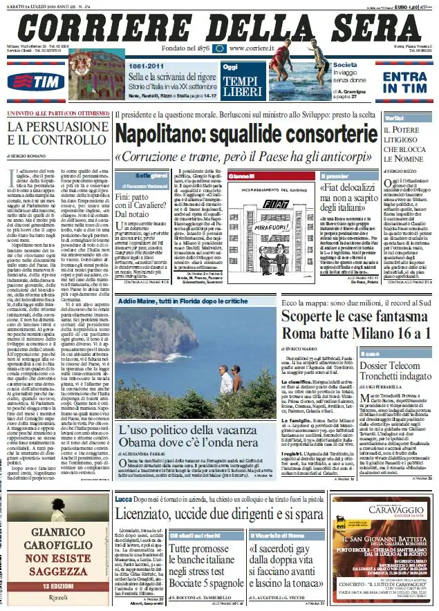 Il Corriere della Sera (24-07-10)