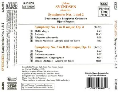 Bjarte Engeset, Bournemouth Symphony Orchestra - Johan Svendsen: Symphonies Nos. 1 & 2 (1998)
