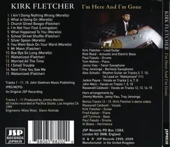 Kirk Fletcher - I'm Here and I'm Gone (1999) 10th Anniversary Expanded Reissue 2009