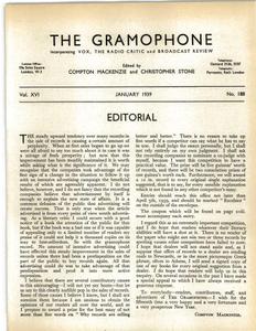 Gramophone - January 1939