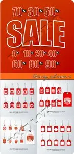 Price tag sale vector 11