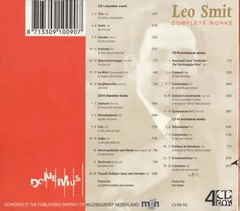 Leo Smit (1900-1943) - Complete Works (2000) {4CD Set Donemus Composers' Voice CV90-93}